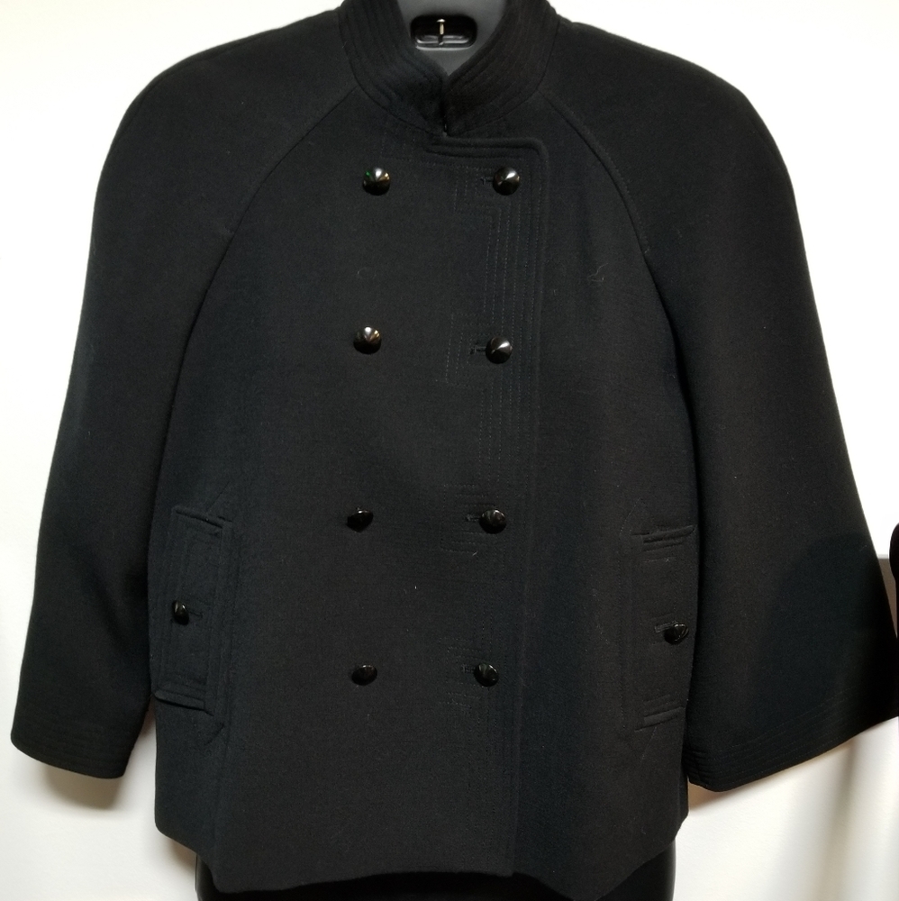 Preowned Calvin Klein black jacket blazer sz 4